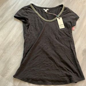 Dylan beaded crew neck t shirt